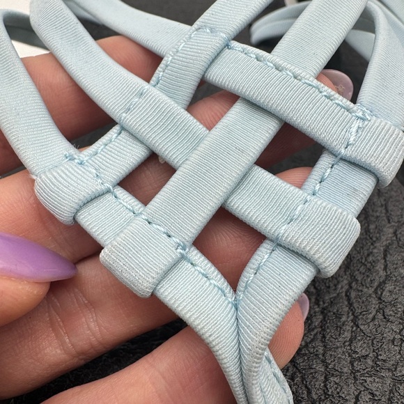 Sanuk Women's Yoga Sandy Flip Flop Sandals Clear Sky Blue Size 11 - Picture 5 of 13